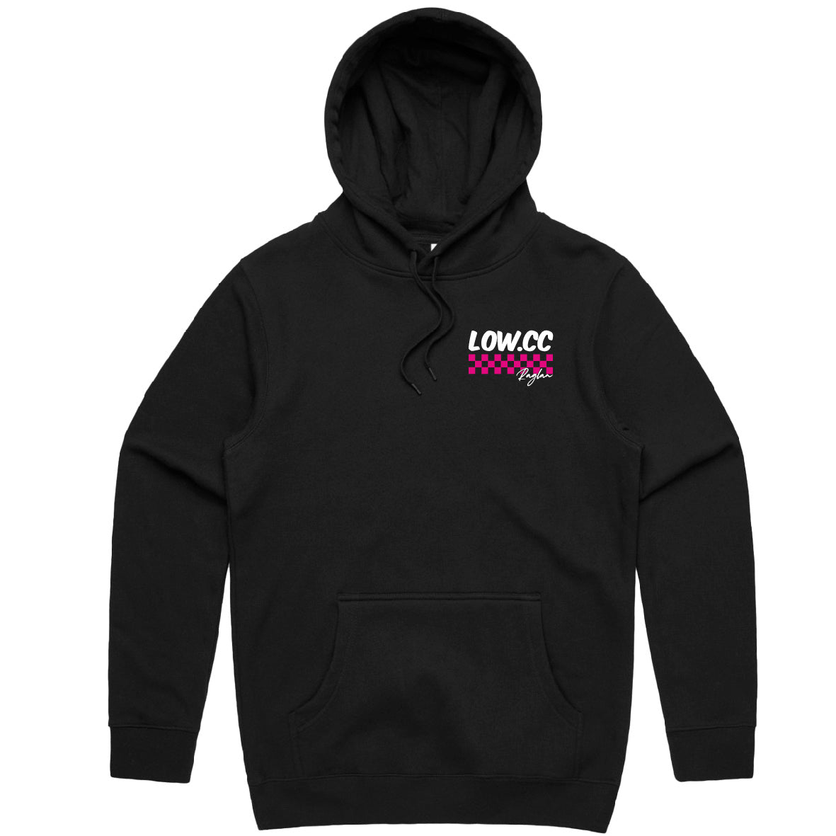 LOWCC Check Logo Black Hood