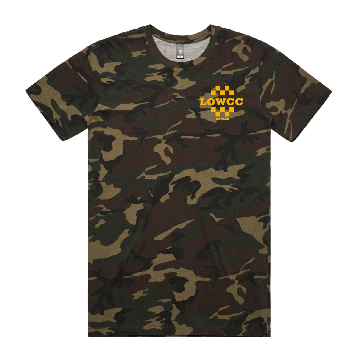 LOWCC Check Yellow Logo Camo T