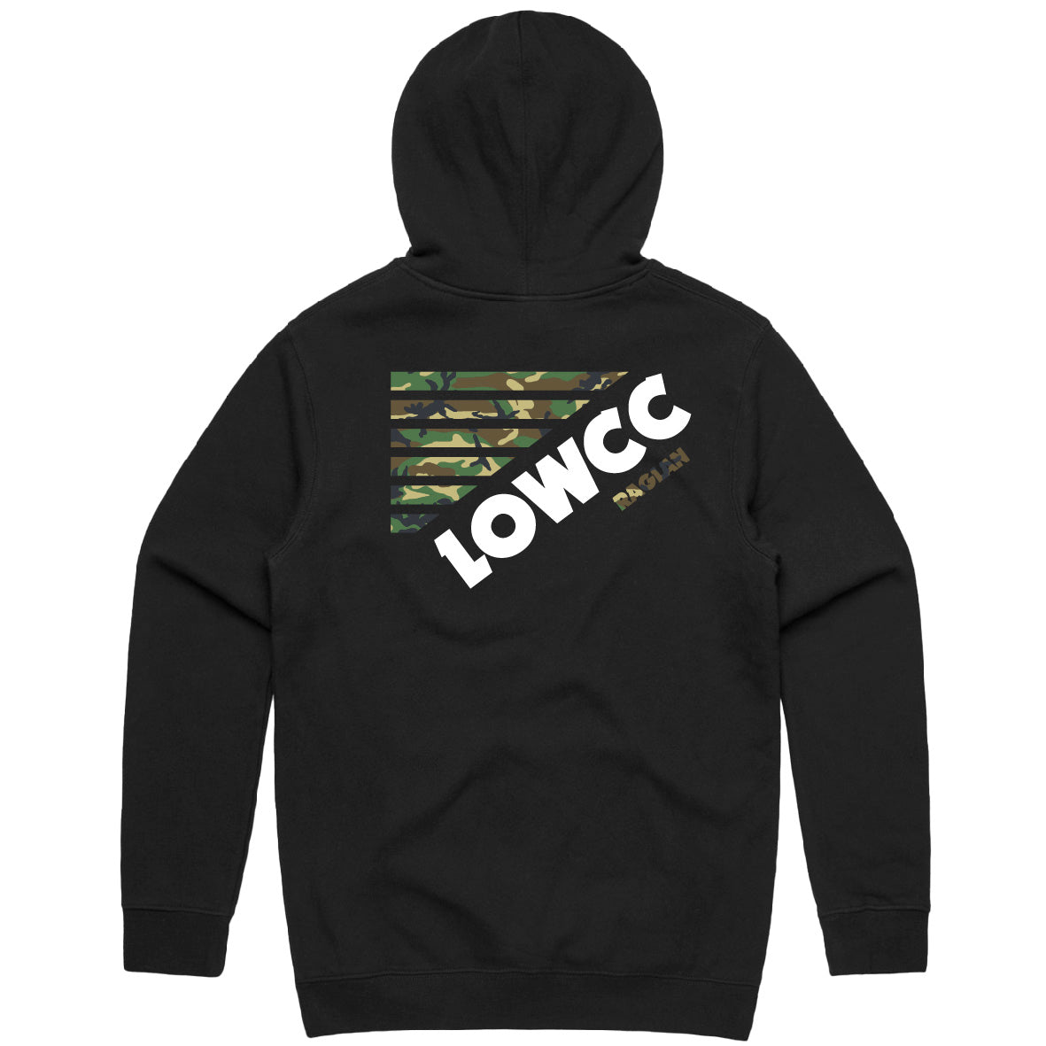 LOWCC Camo Black Hood