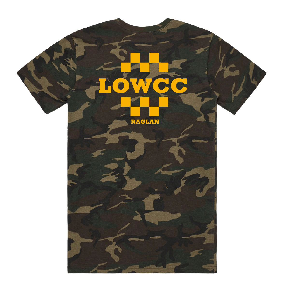 LOWCC Check Yellow Logo Camo T